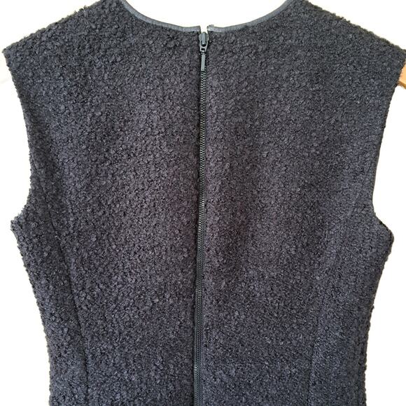 Armani Exchange Black Boucle Sleeveless Mini Dress Size 4 Work Party - Picture 6 of 9